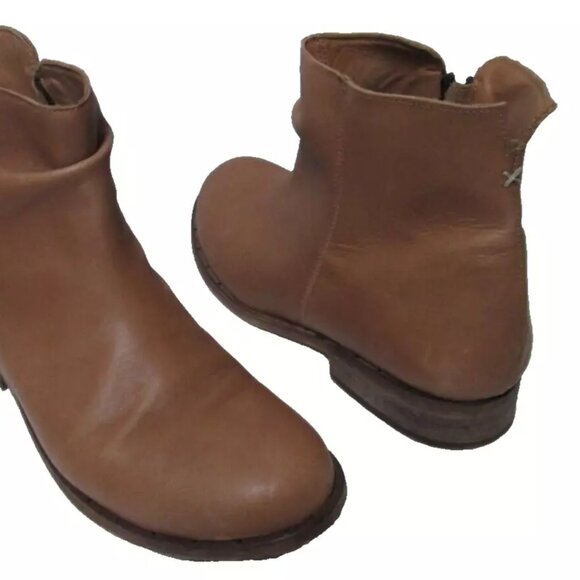 NEW BEEK Leather Quail Booties chocolate for women 1065tn - Picture 8 of 13